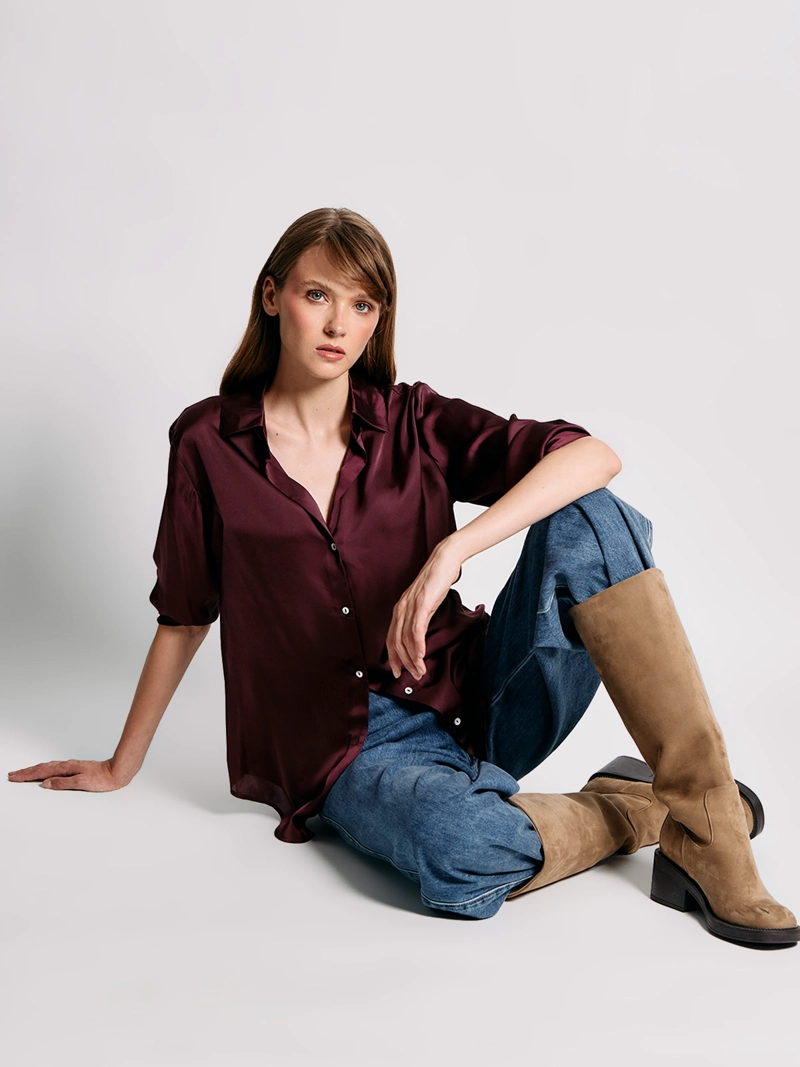 BLUSA MUJER MARQUIS SATINADA - 4