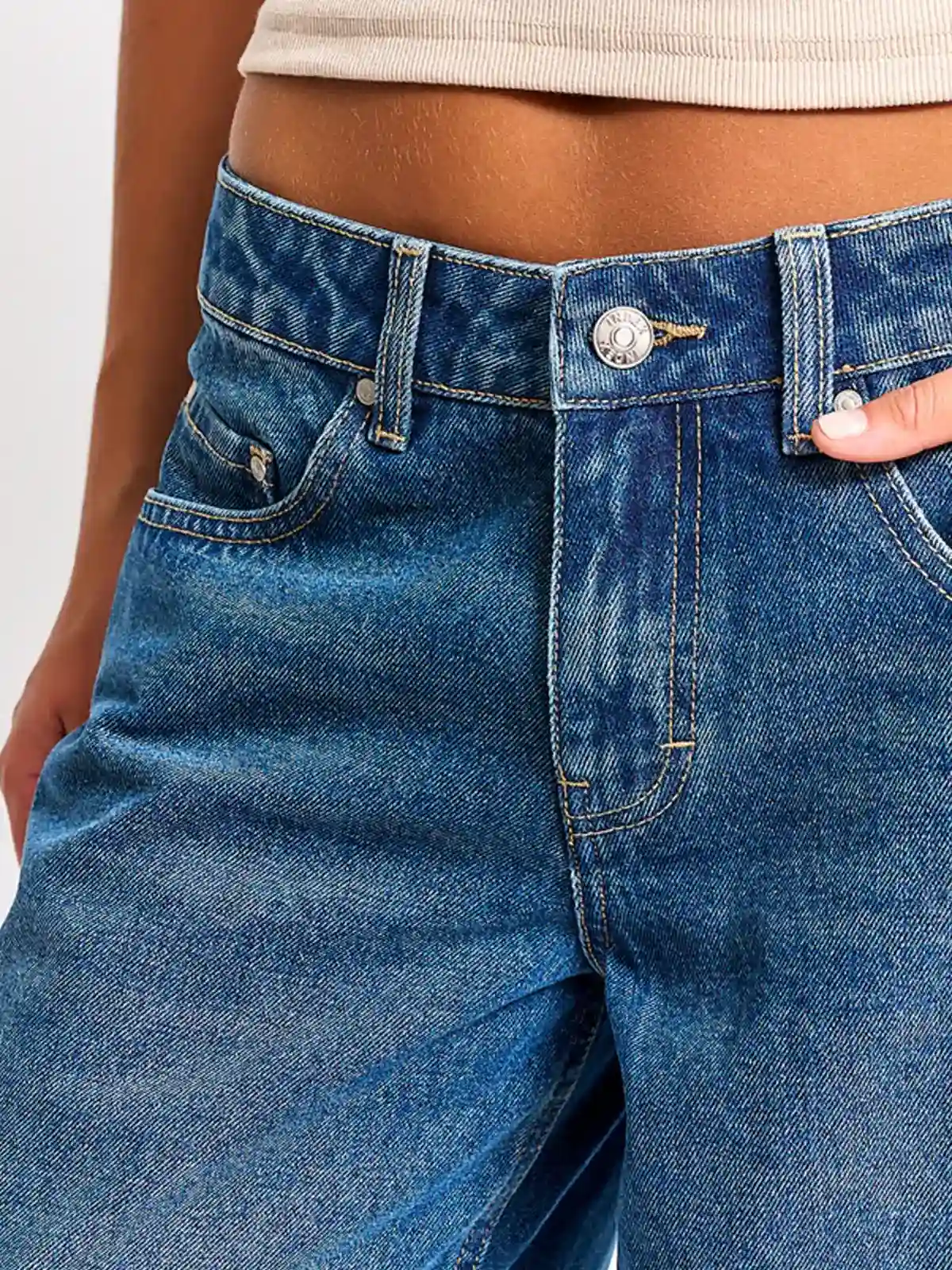 JEANS MUJER INDEX ALGODÓN WIDE LEG - 4
