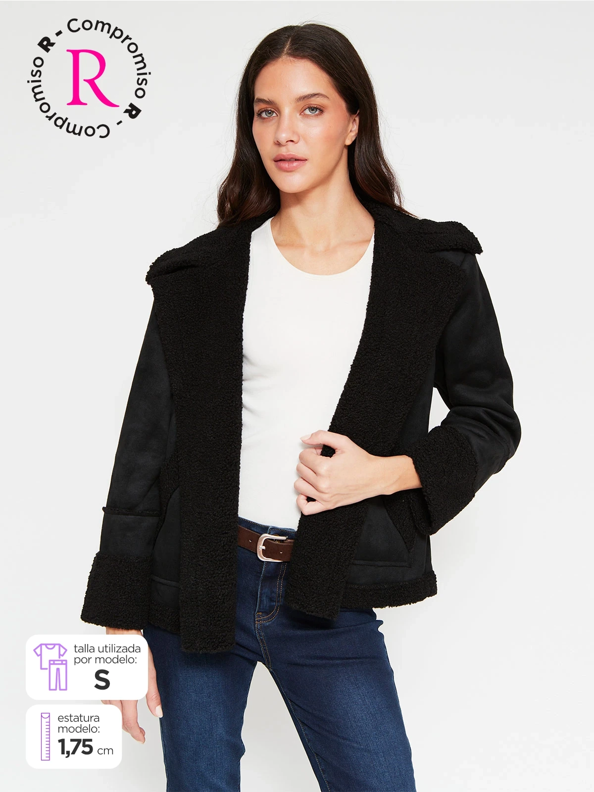 CHAQUETA MUJER AZIZ CORTA BONDEADA - 1