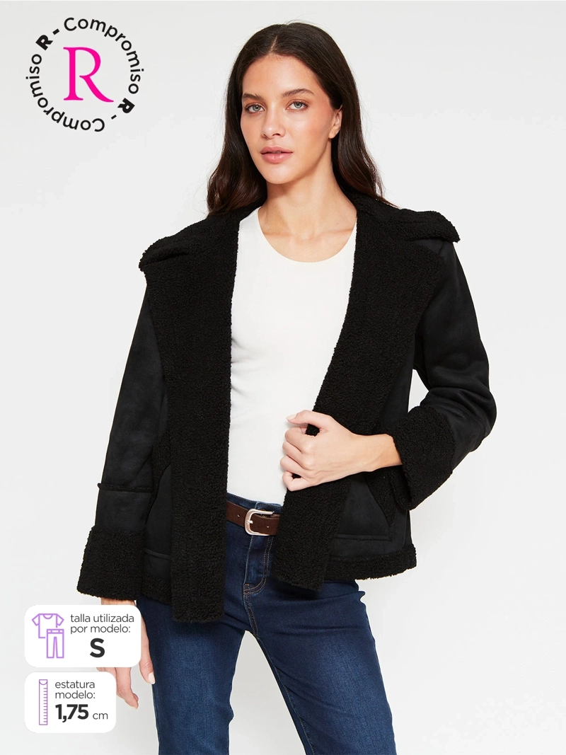 CHAQUETA MUJER AZIZ CORTA BONDEADA - 1
