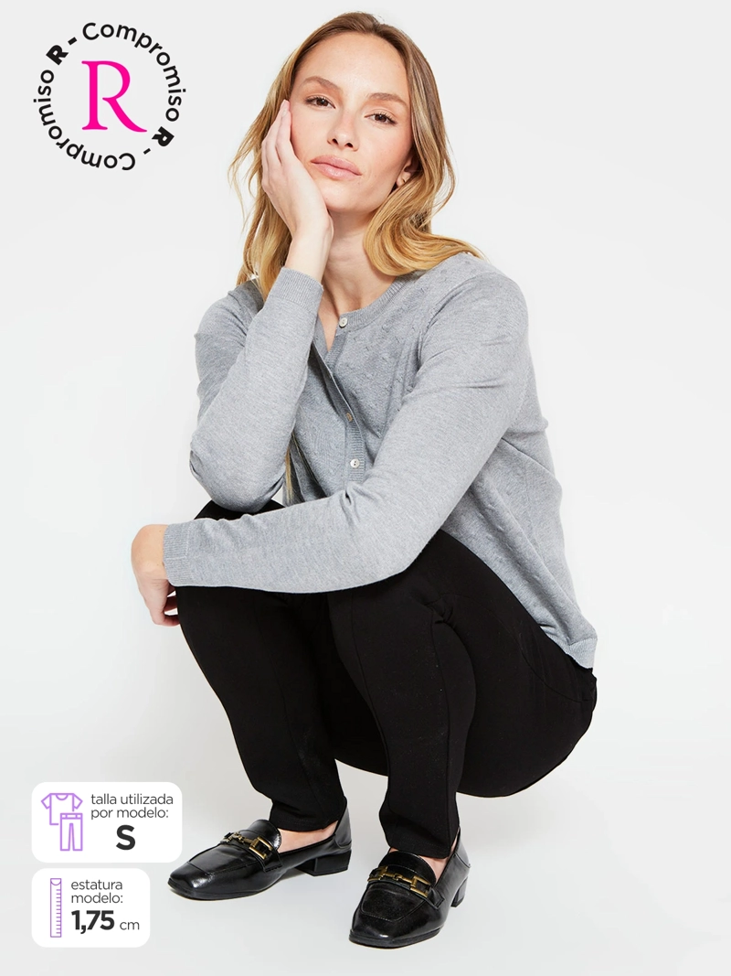 PANTALÓN MUJER AZIZ TIPO CALZA CONTROL ABDOMINAL