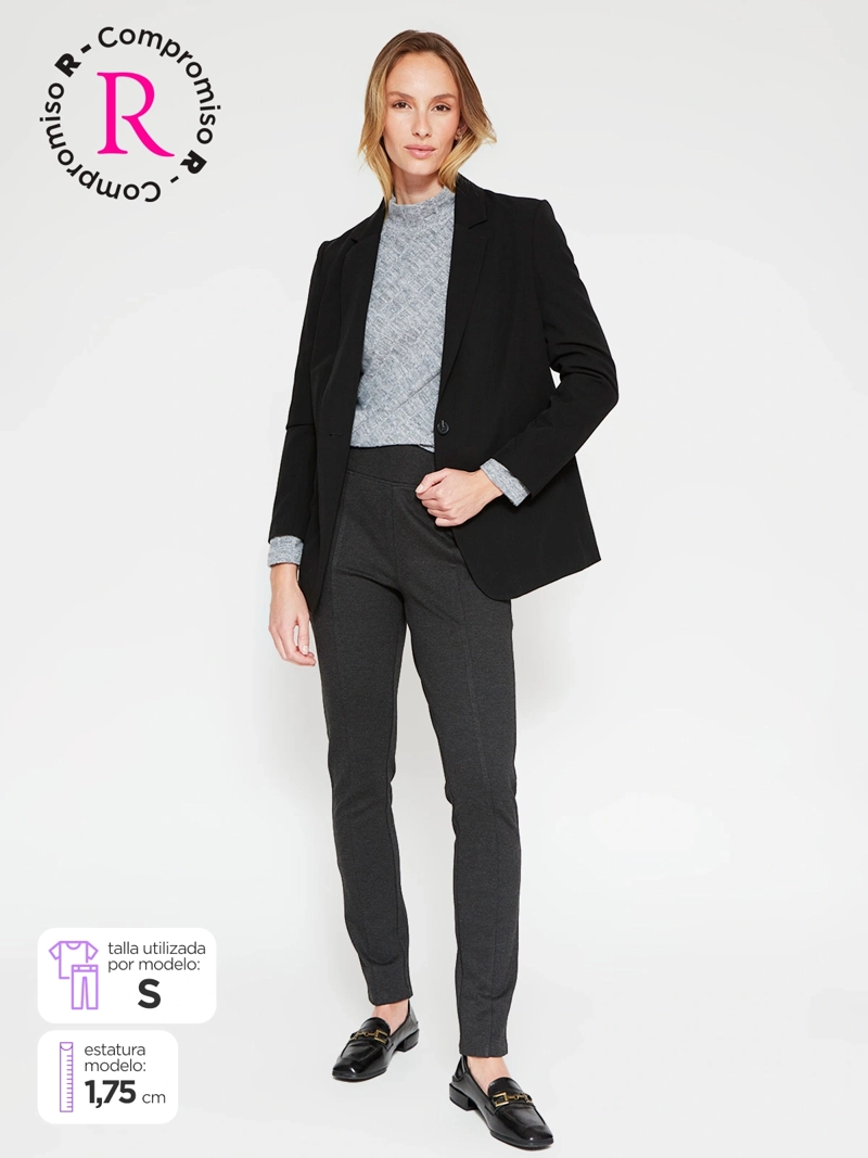 PANTALÓN MUJER AZIZ TIPO CALZA CONTROL ABDOMINAL - 1