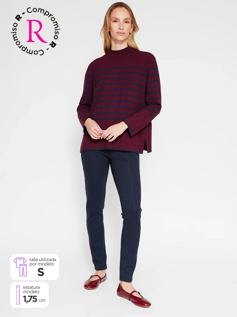 PANTALÓN MUJER AZIZ TIPO CALZA CONTROL ABDOMINAL - 1
