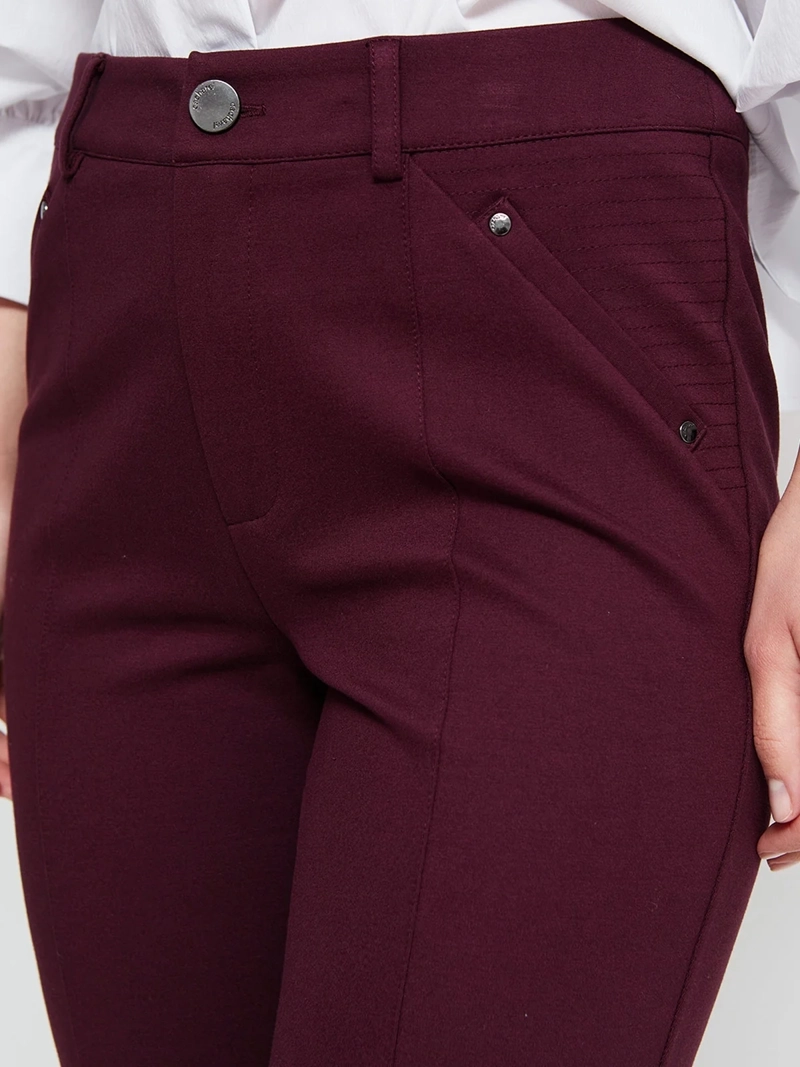 PANTALÓN MUJER CACHAREL RECTO TIPO CALZA - 4
