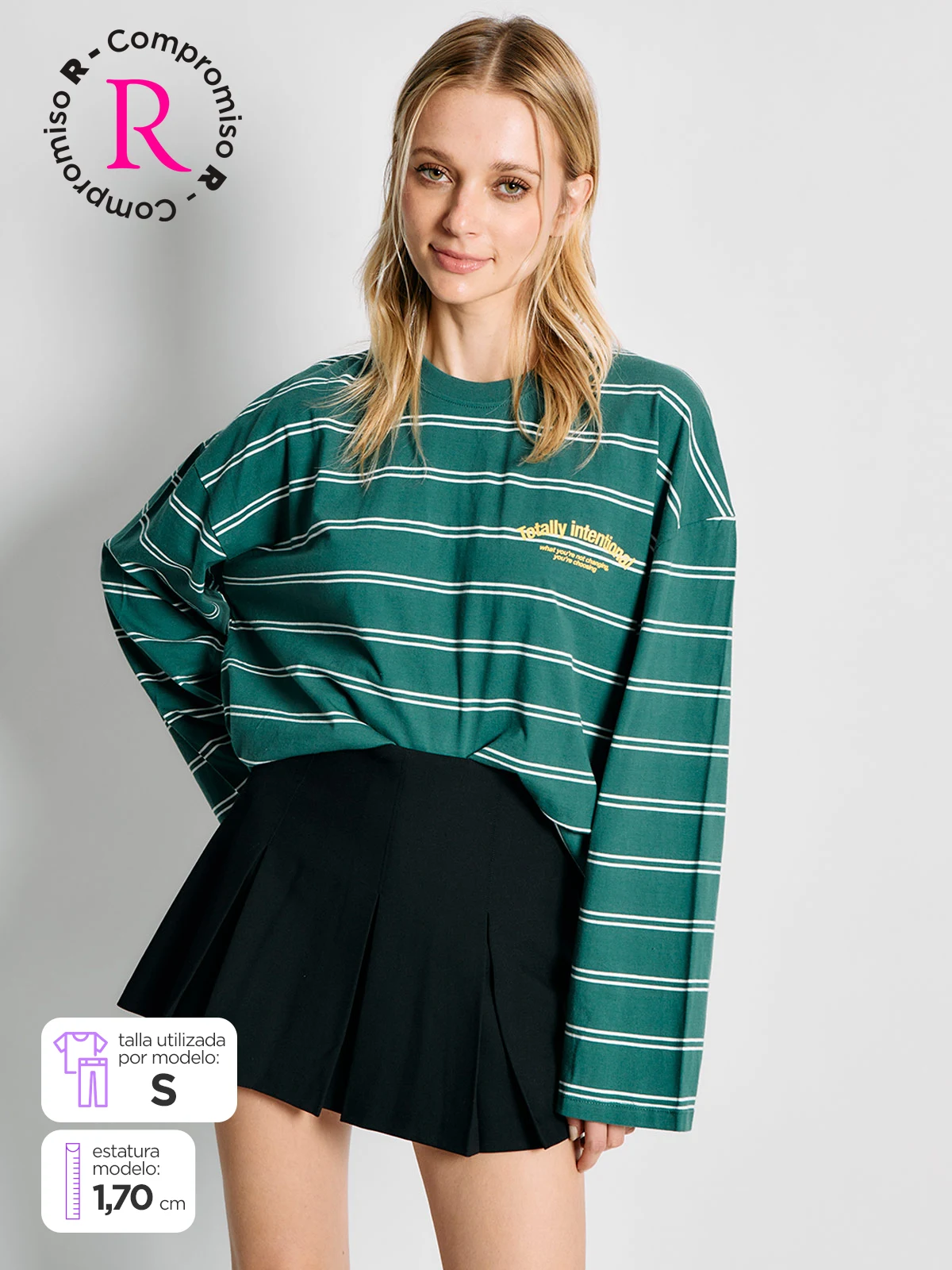 POLERA MUJER INDEX ALGODÓN MANGA LARGA ESTAMPADA - 1