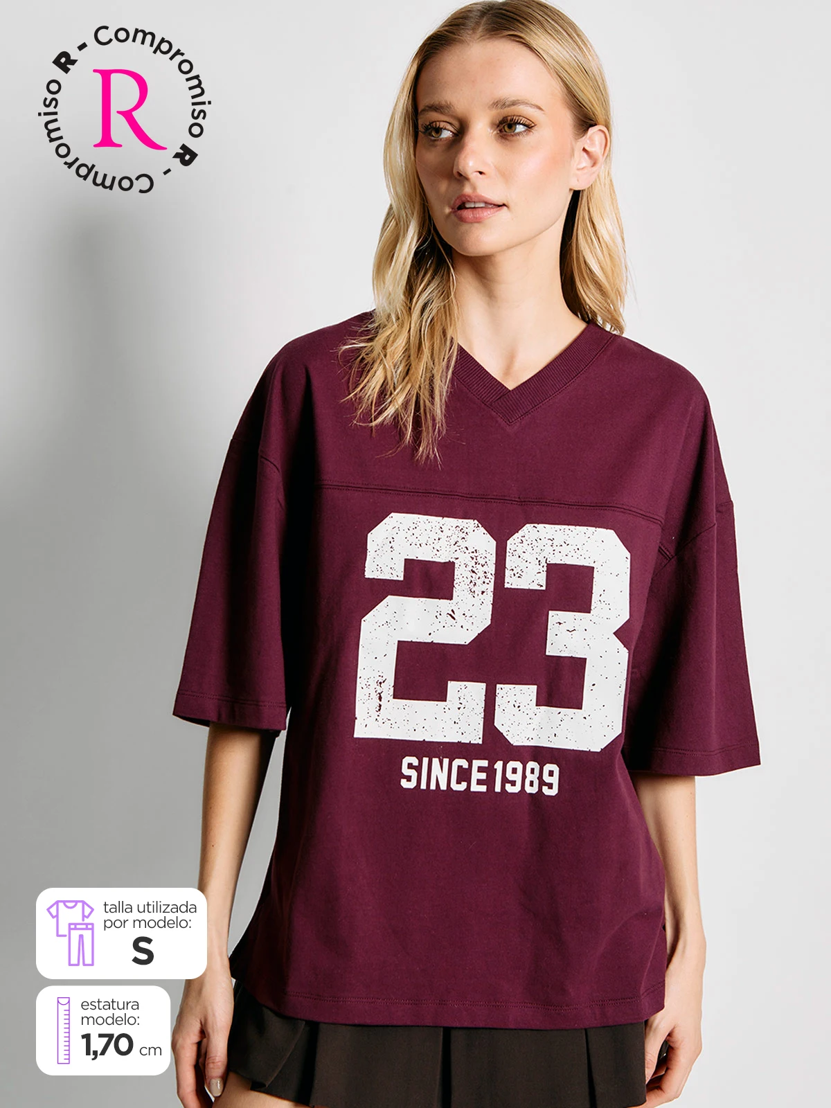 POLERA MUJER INDEX ALGODÓN MANGA CORTA DISEÑO - 1