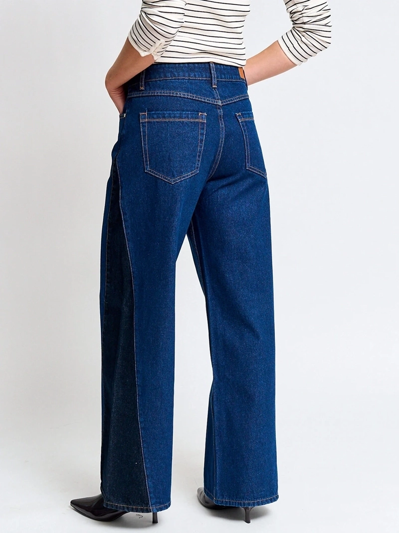 JEANS MUJER MARQUIS ALGODÓN WIDELEG BICOLOR - 3