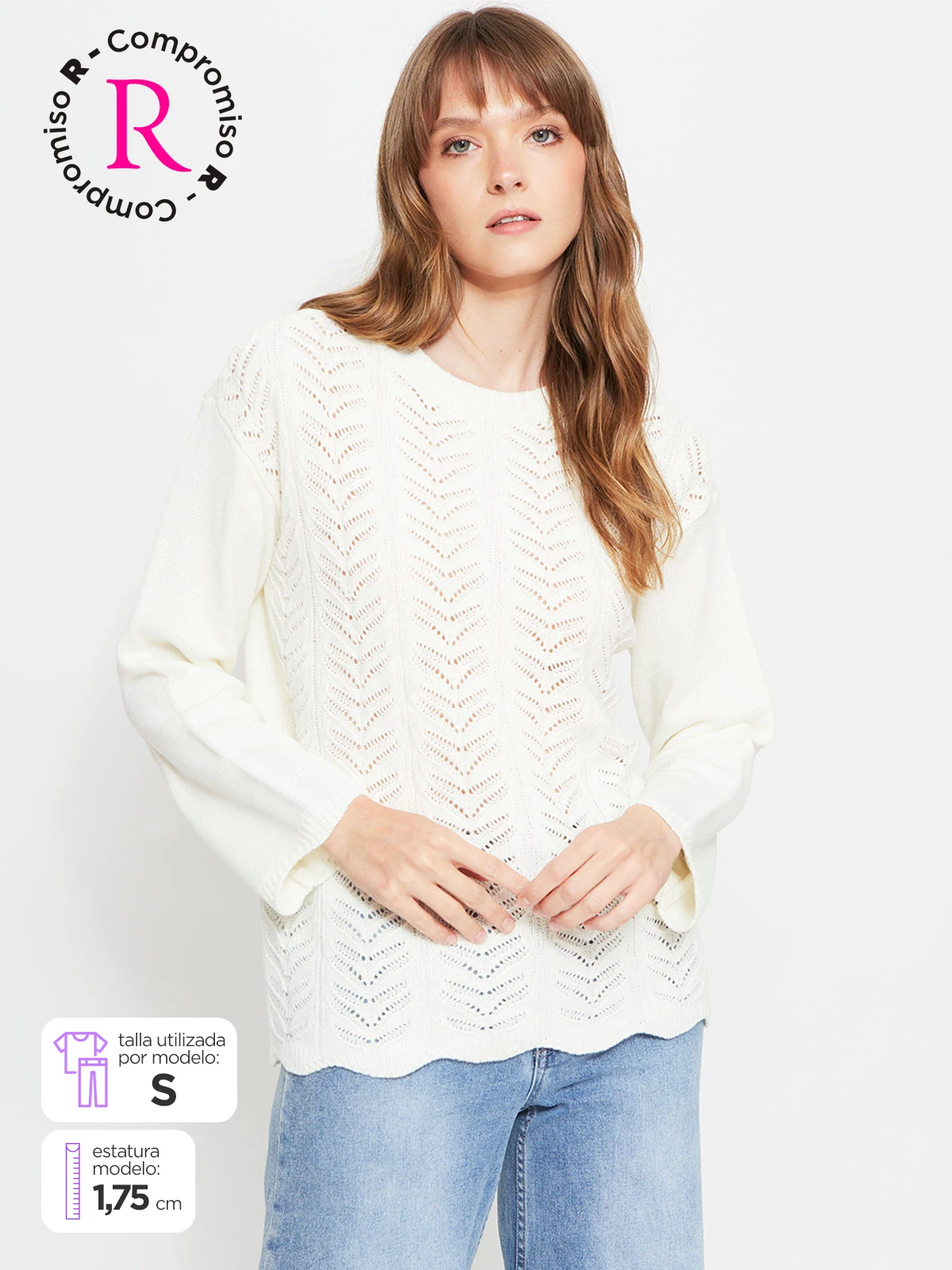 SWEATER MUJER AZIZ CALADO - 1
