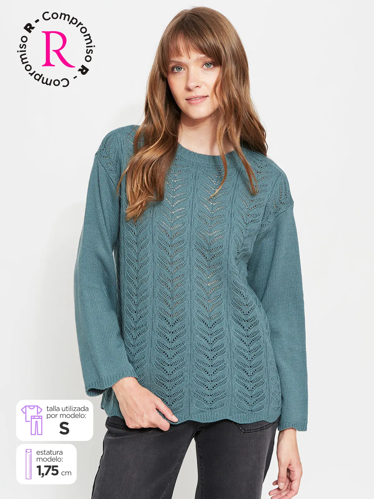 SWEATER MUJER AZIZ CALADO - 1