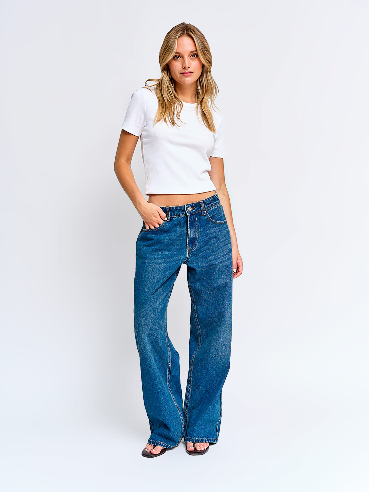 JEANS MUJER INDEX ALGODÓN LAVADO - 2