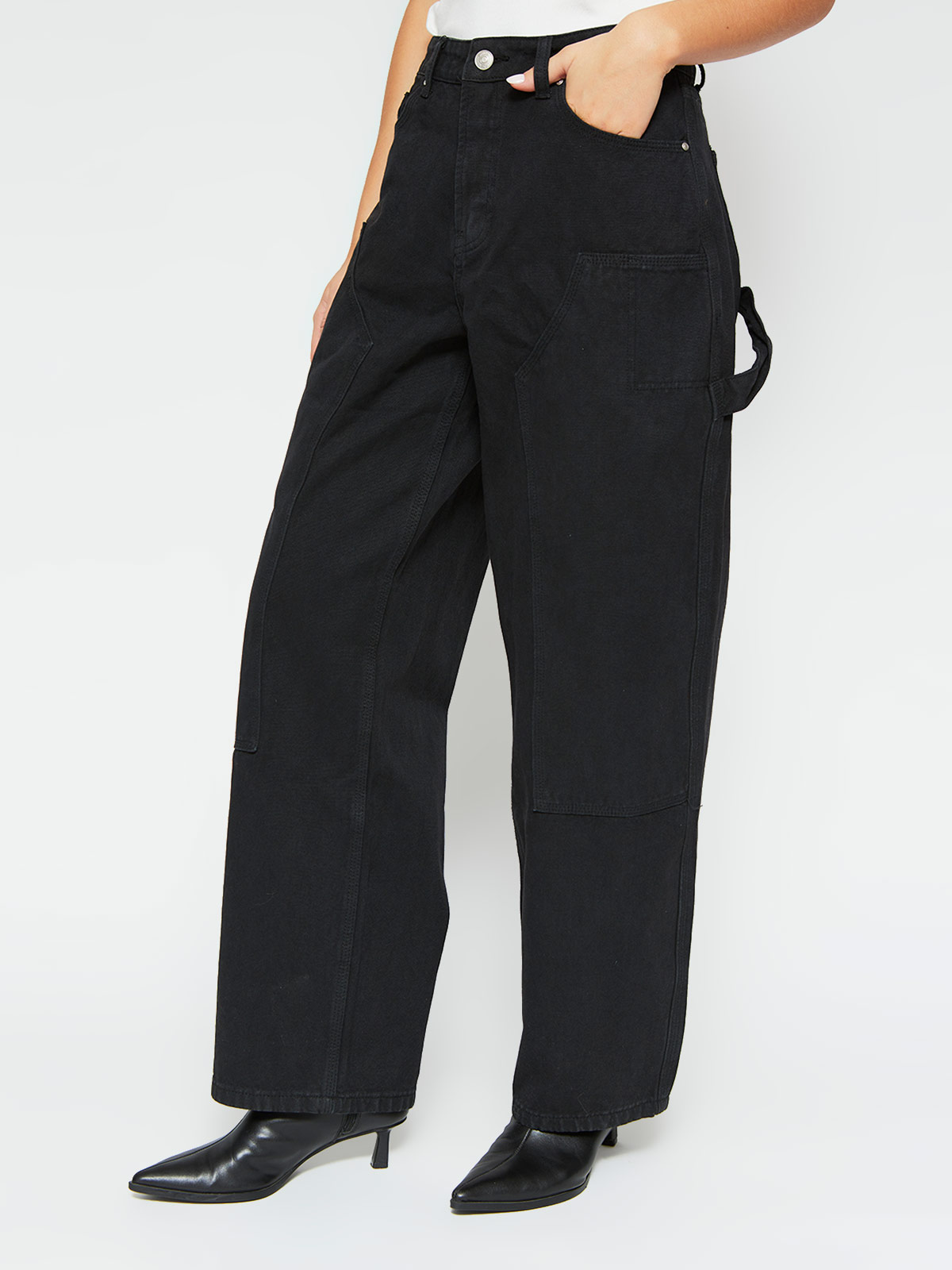 PANTALÓN MUJER INDEX ALGODÓN CORTES - 2