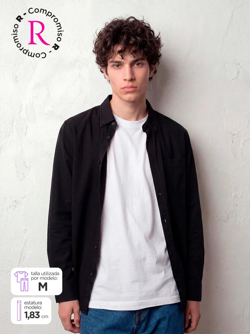 CAMISA HOMBRE INDEX ALGODÓN MANGA LARGA - 1