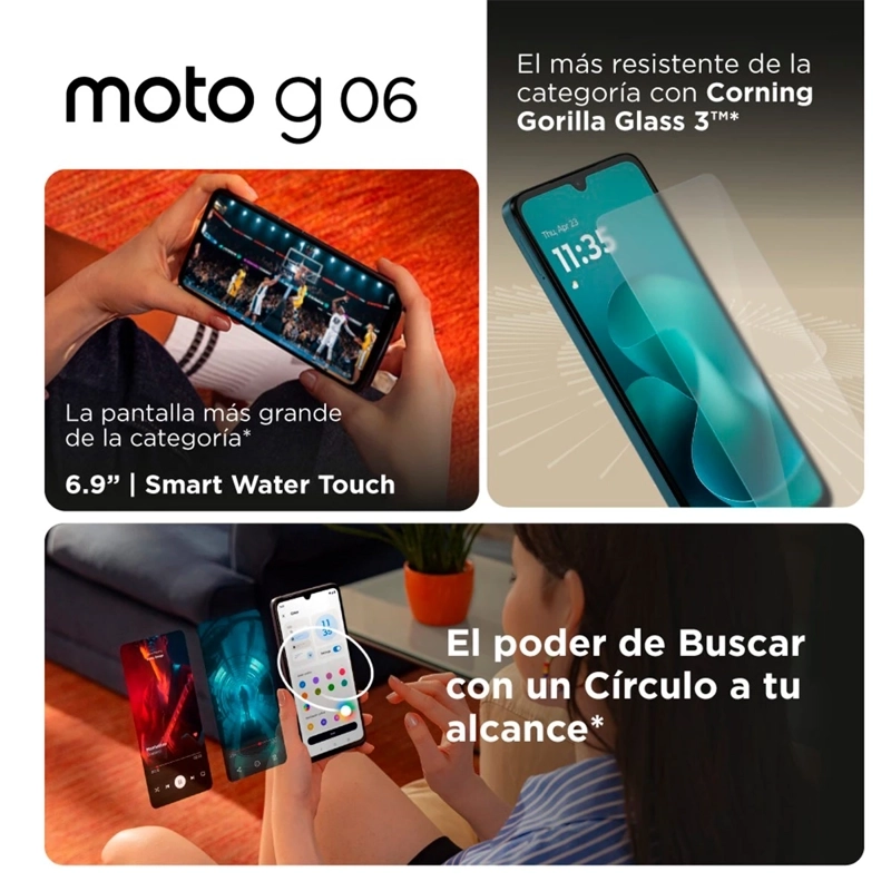 SMARTPHONE MOTOROLA G06 256GB 4GB RAM 50MP 6.8” - 4
