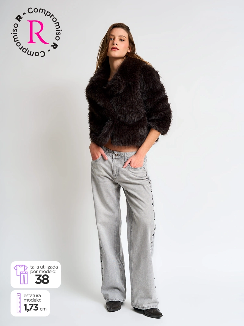 JEANS MUJER INDEX ALGODÓN TACHAS ESTRELLAS - 1