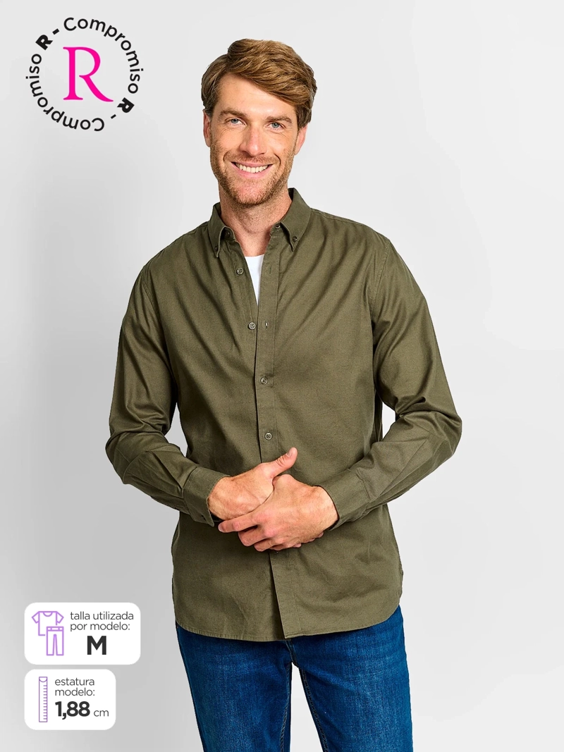 CAMISA HOMBRE MARQUIS ALGODÓN MANGA LARGA FRANELA
