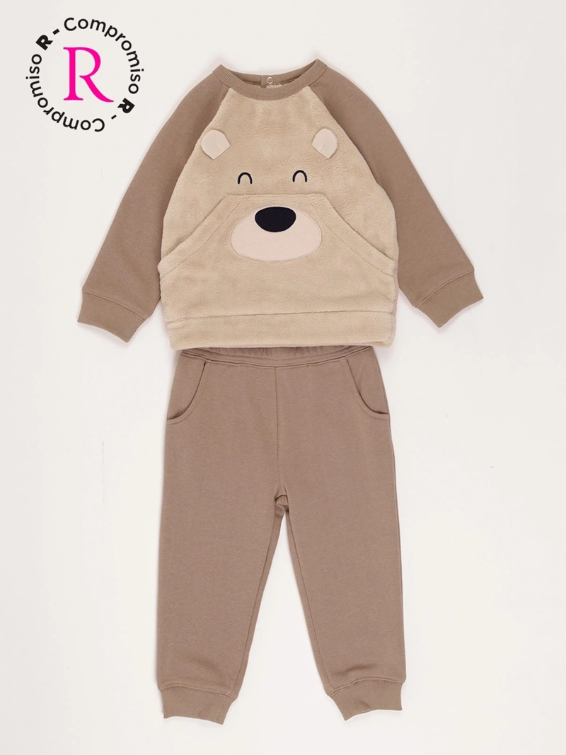 CONJUNTO NIÑO BABY HARVEST POLERÓN PELOS Y PANTALÓN DE BUZO LUDICO - 1