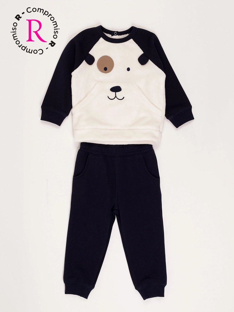 CONJUNTO NIÑO BABY HARVEST POLERÓN PELOS Y PANTALÓN DE BUZO LUDICO - 1