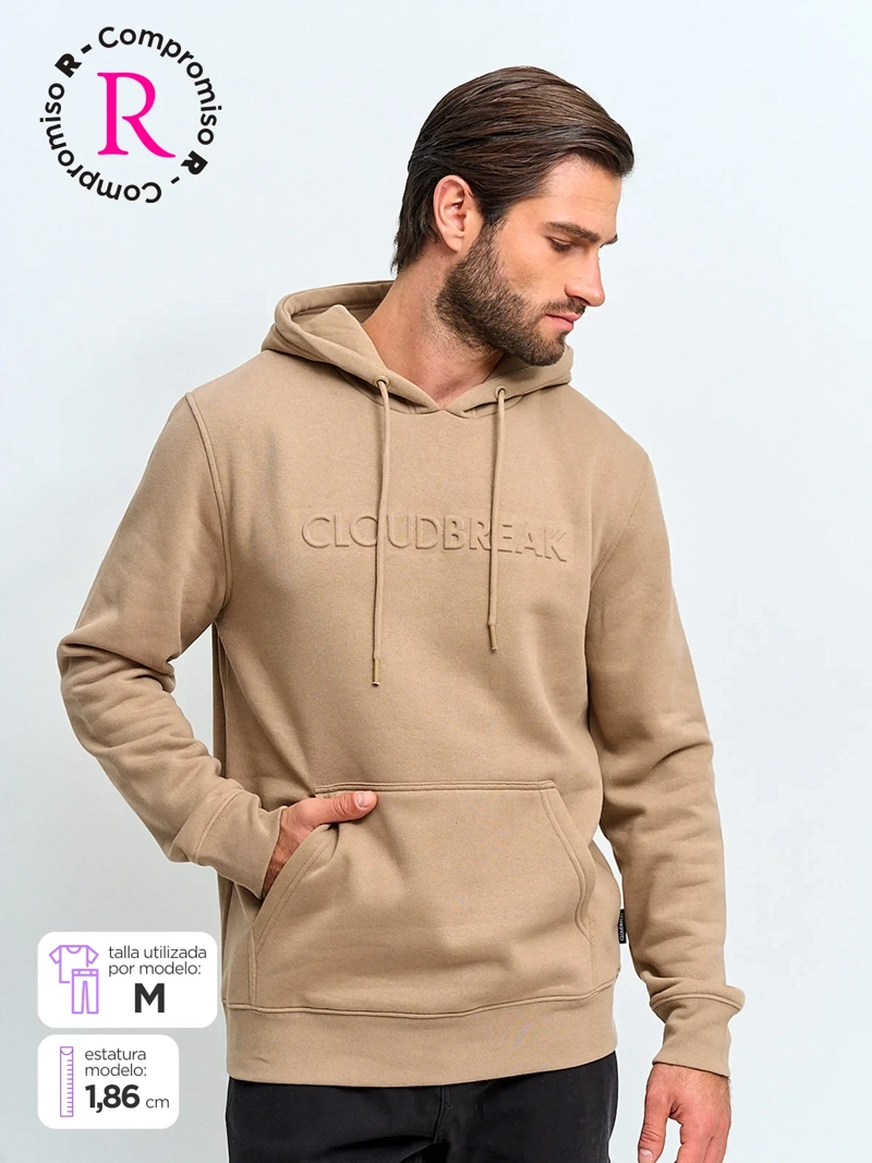 POLERÓN HOMBRE CLOUDBREAK ALGODÓN HOODIE BÁSICO - 1
