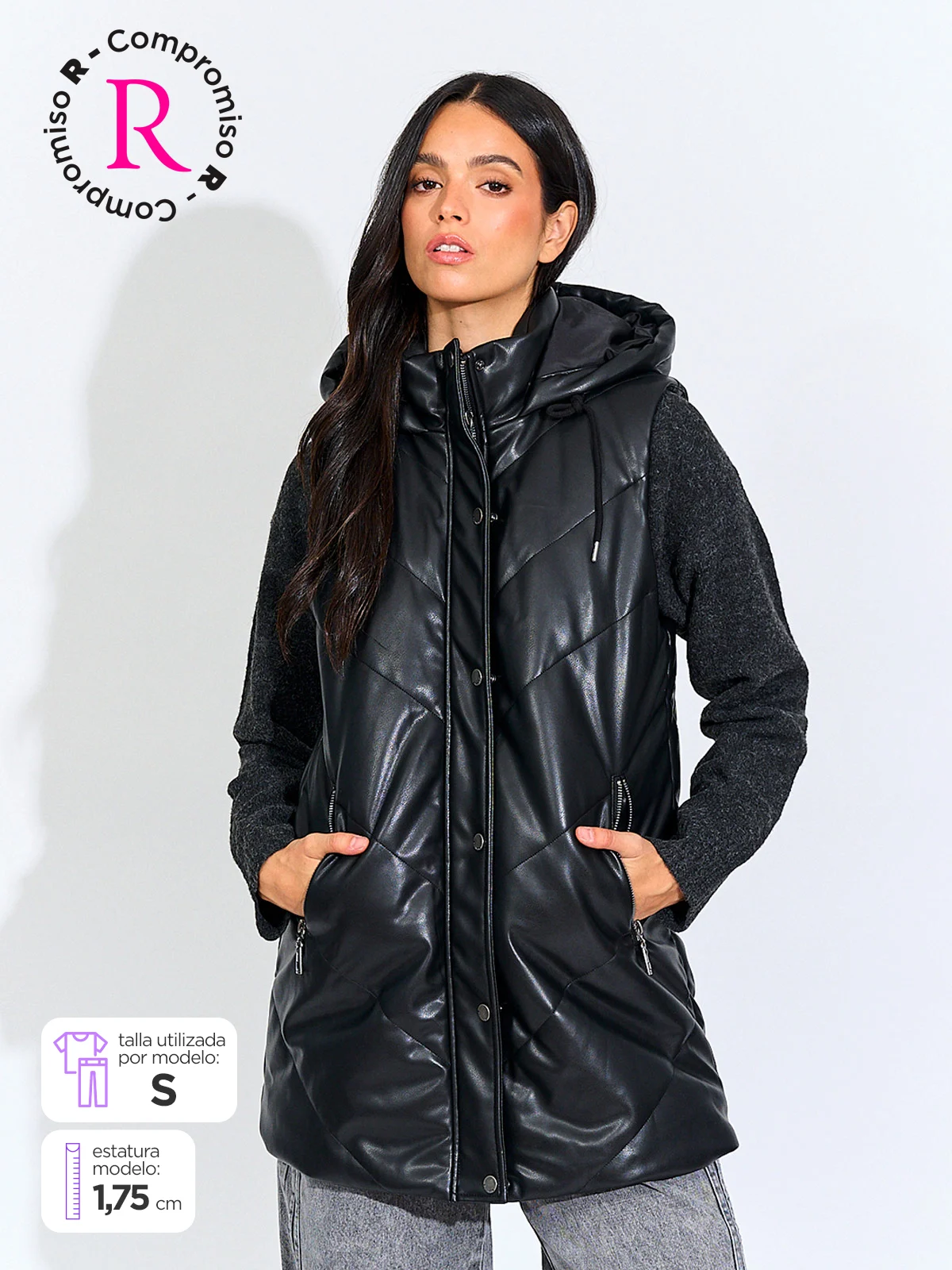 PARKA MUJER BARBADOS SIN MANGAS - 1