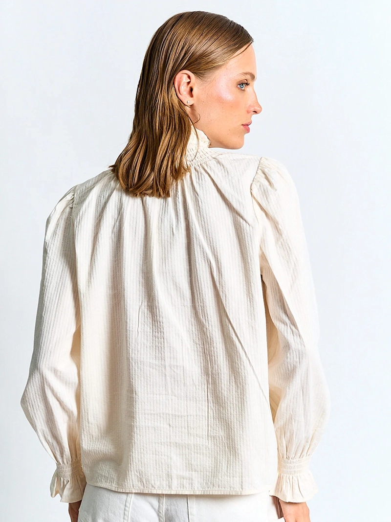 BLUSA MUJER MARQUIS ALGODÓN CUELLO PANAL - 3