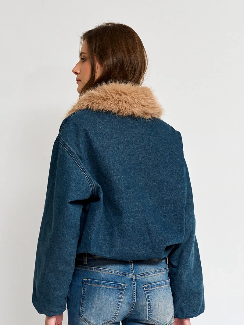 CHAQUETA MUJER INDEX ALGODÓN CORTA DENIM - 2