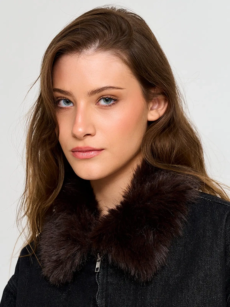 CHAQUETA MUJER INDEX ALGODÓN CORTA DENIM - 3