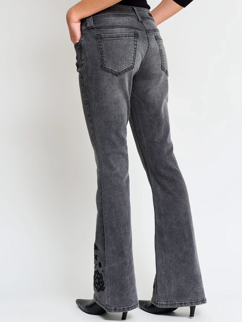 JEANS MUJER INDEX ALGODÓN BORDADO - 4
