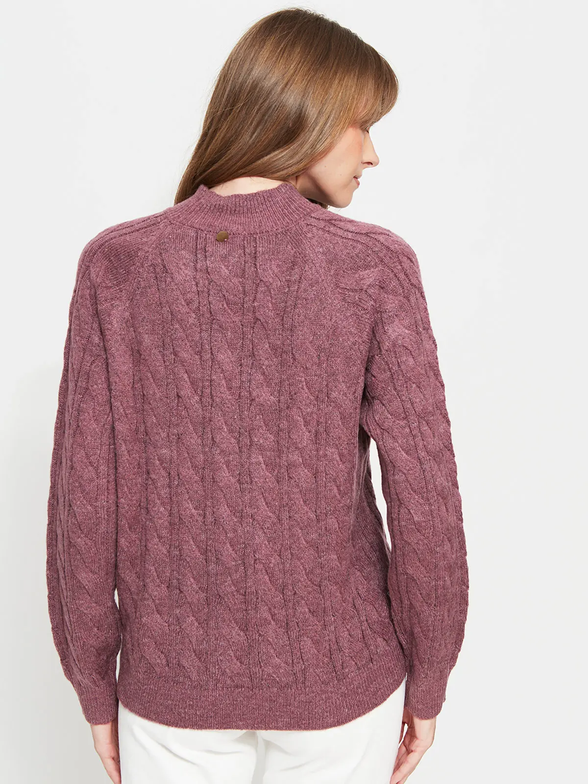SWEATER MUJER REGATTA CUELLO REDONDO MANGA LARGA TRENZADO - 2