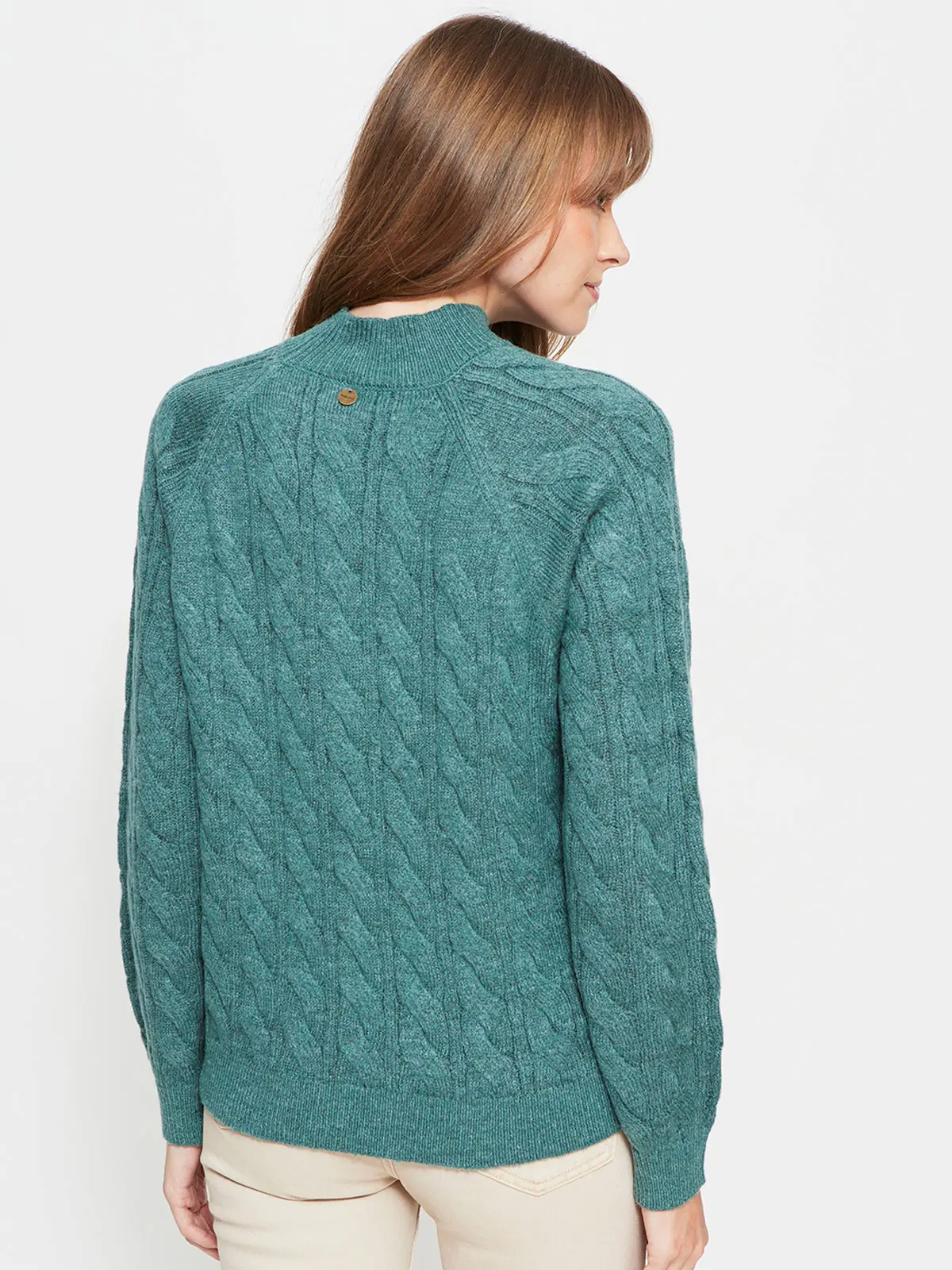 SWEATER MUJER REGATTA CUELLO REDONDO MANGA LARGA TRENZADO - 2