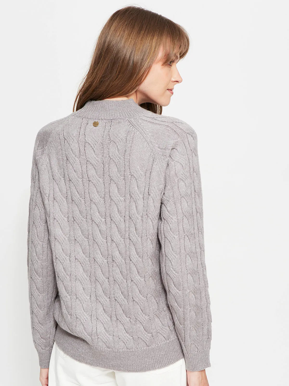 SWEATER MUJER REGATTA CUELLO REDONDO MANGA LARGA TRENZADO - 2