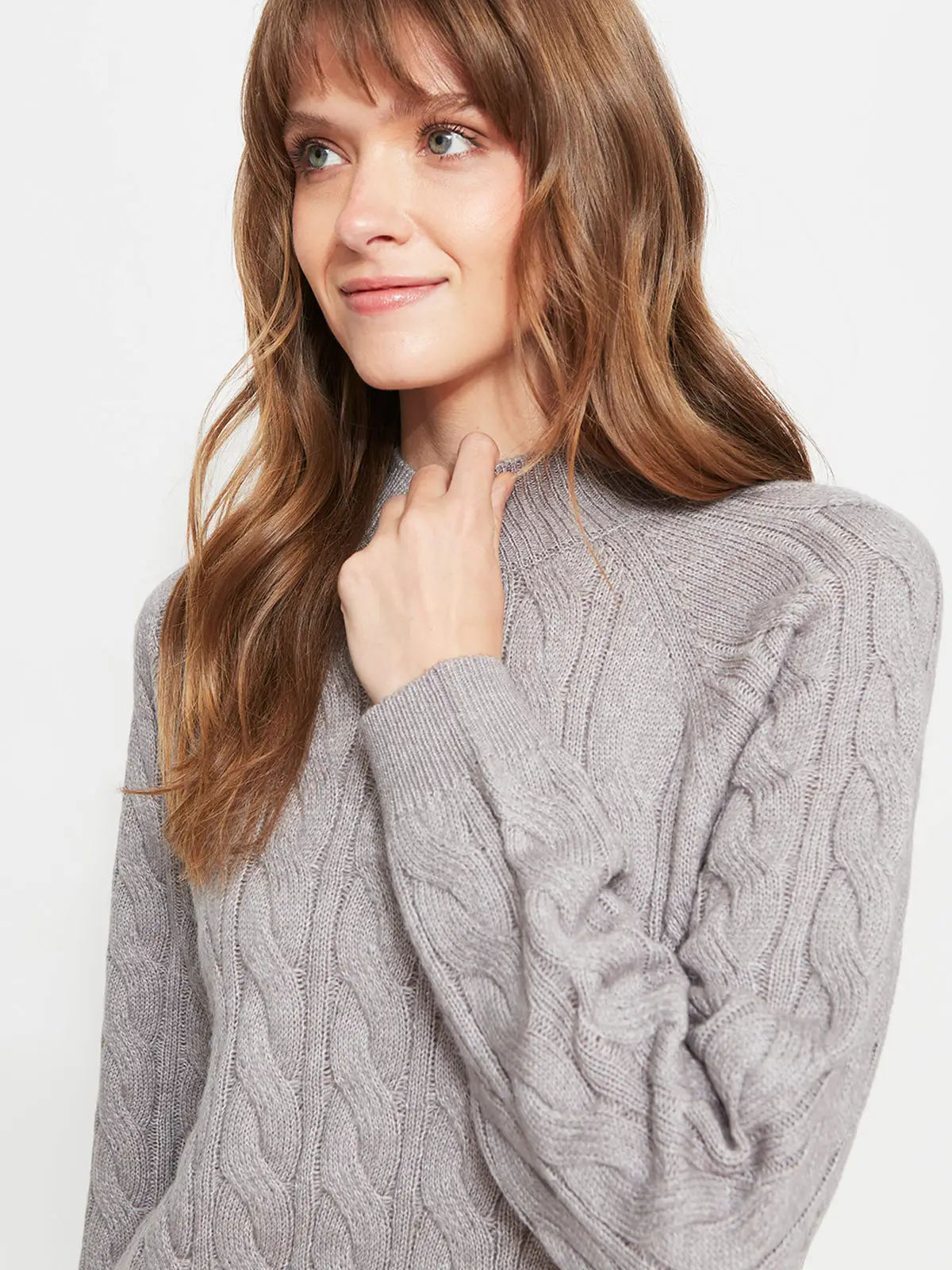 SWEATER MUJER REGATTA CUELLO REDONDO MANGA LARGA TRENZADO - 3