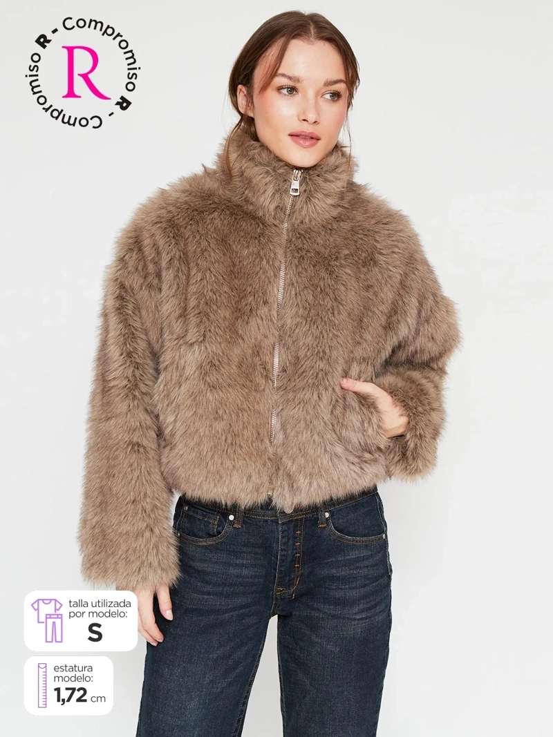 CHAQUETA MUJER INDEX PELUDO - 1