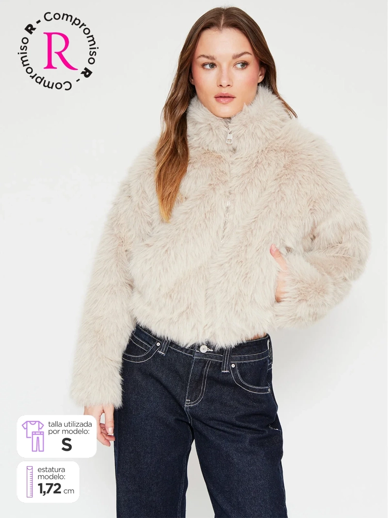 CHAQUETA MUJER INDEX PELUDO - 1