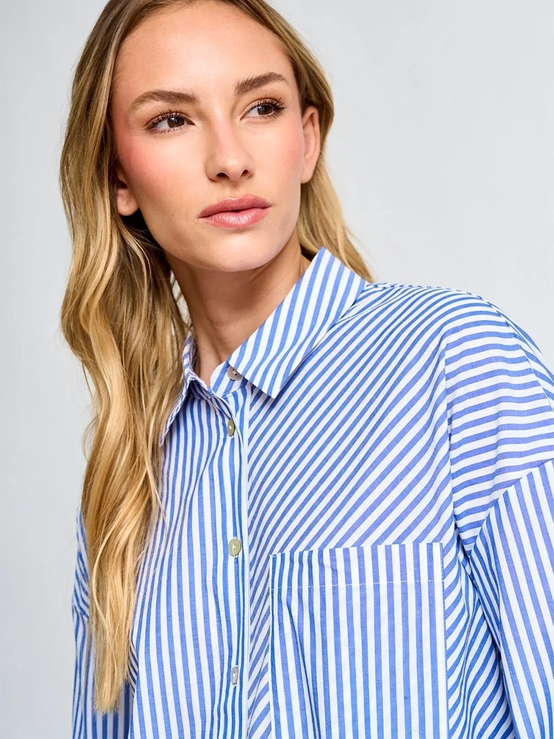 BLUSA MUJER REGATTA ALGODÓN MANGA LARGA CAMISERA - 3