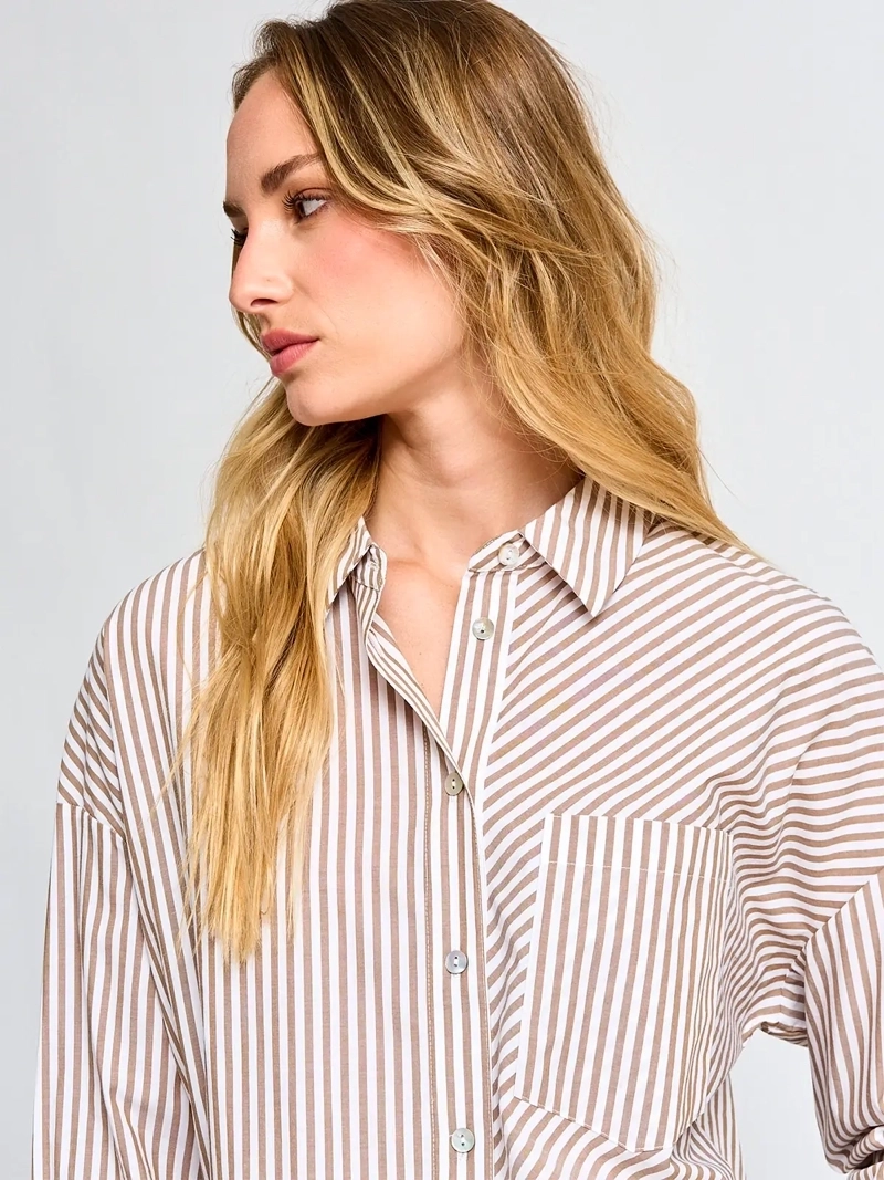 BLUSA MUJER REGATTA ALGODÓN MANGA LARGA CAMISERA - 3