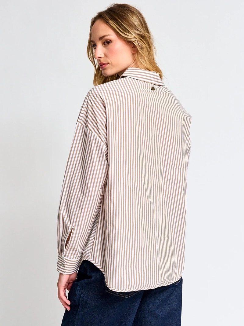 BLUSA MUJER REGATTA ALGODÓN MANGA LARGA CAMISERA - 2