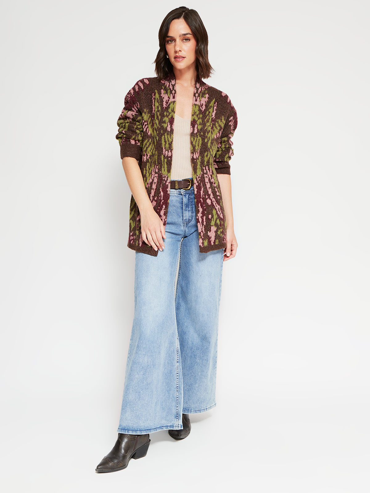 CARDIGAN MUJER TATIENNE FLORES - 4