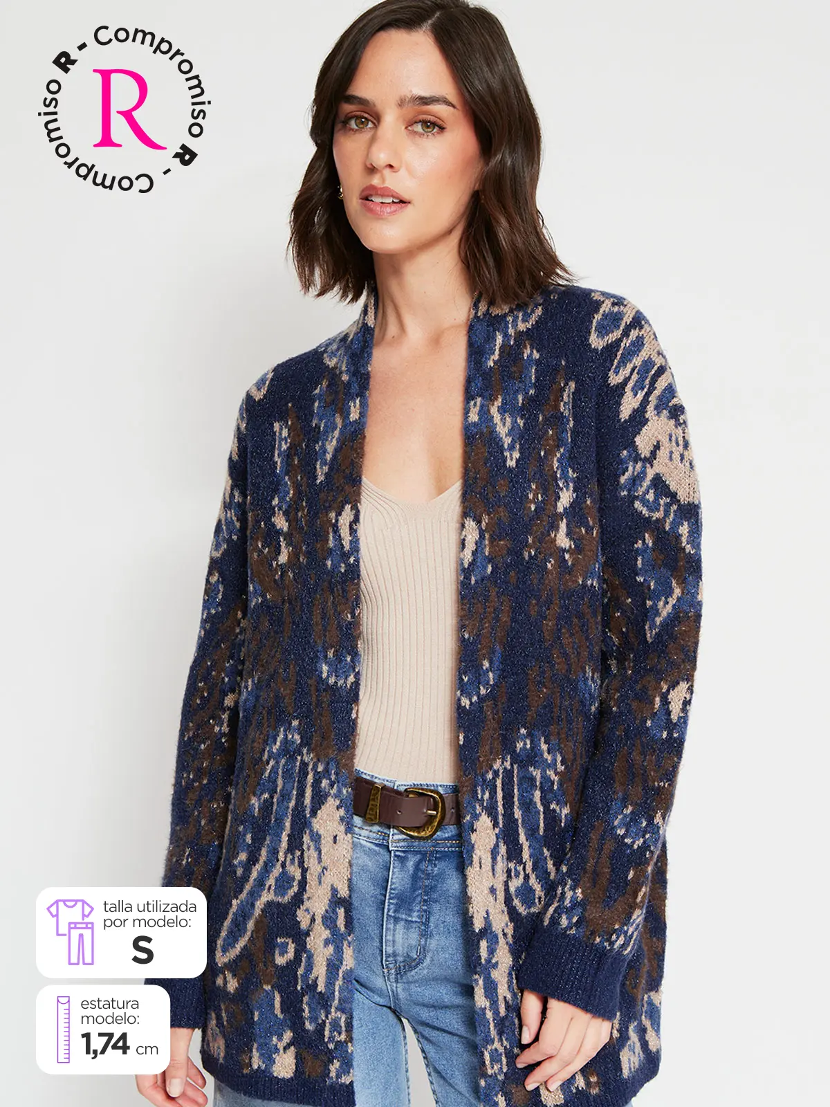 CARDIGAN MUJER TATIENNE FLORES - 1