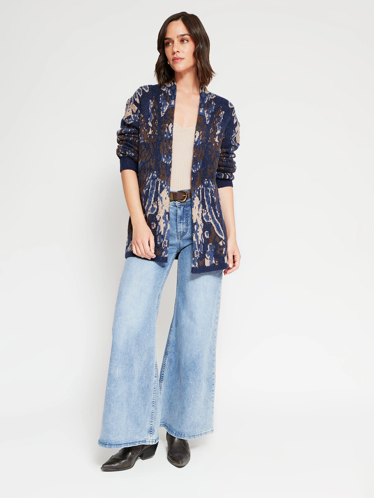 CARDIGAN MUJER TATIENNE FLORES - 4