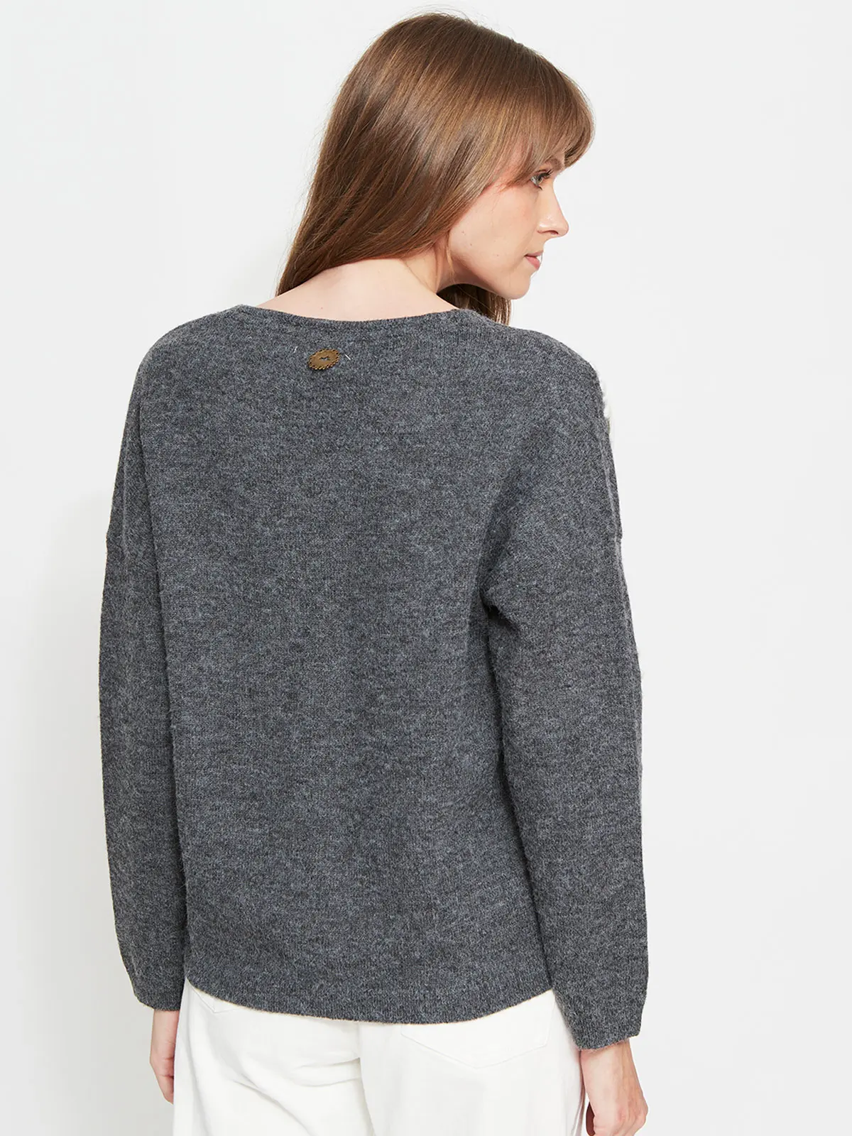 SWEATER MUJER TATIENNE BORDADO FLORES - 2