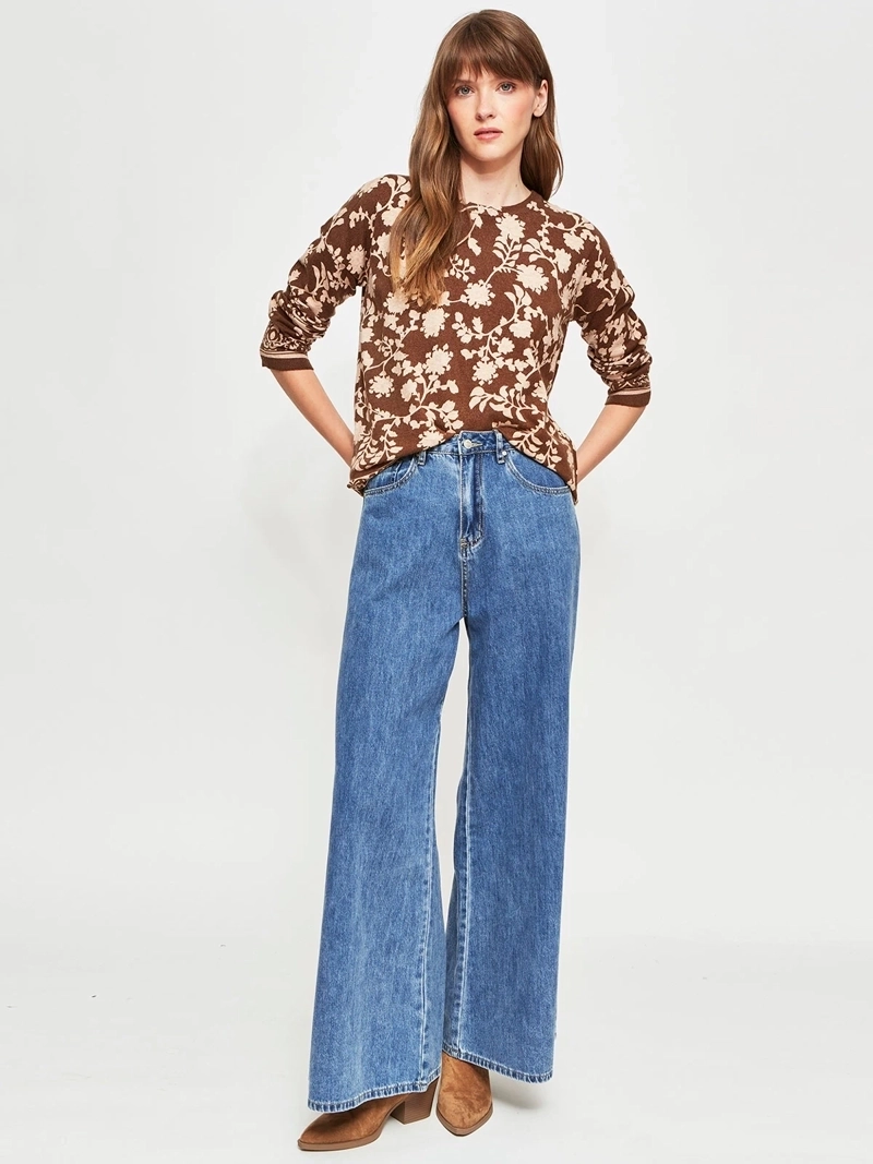 SWEATER MUJER TATIENNE CUELLO REDONDO PRINT - 4