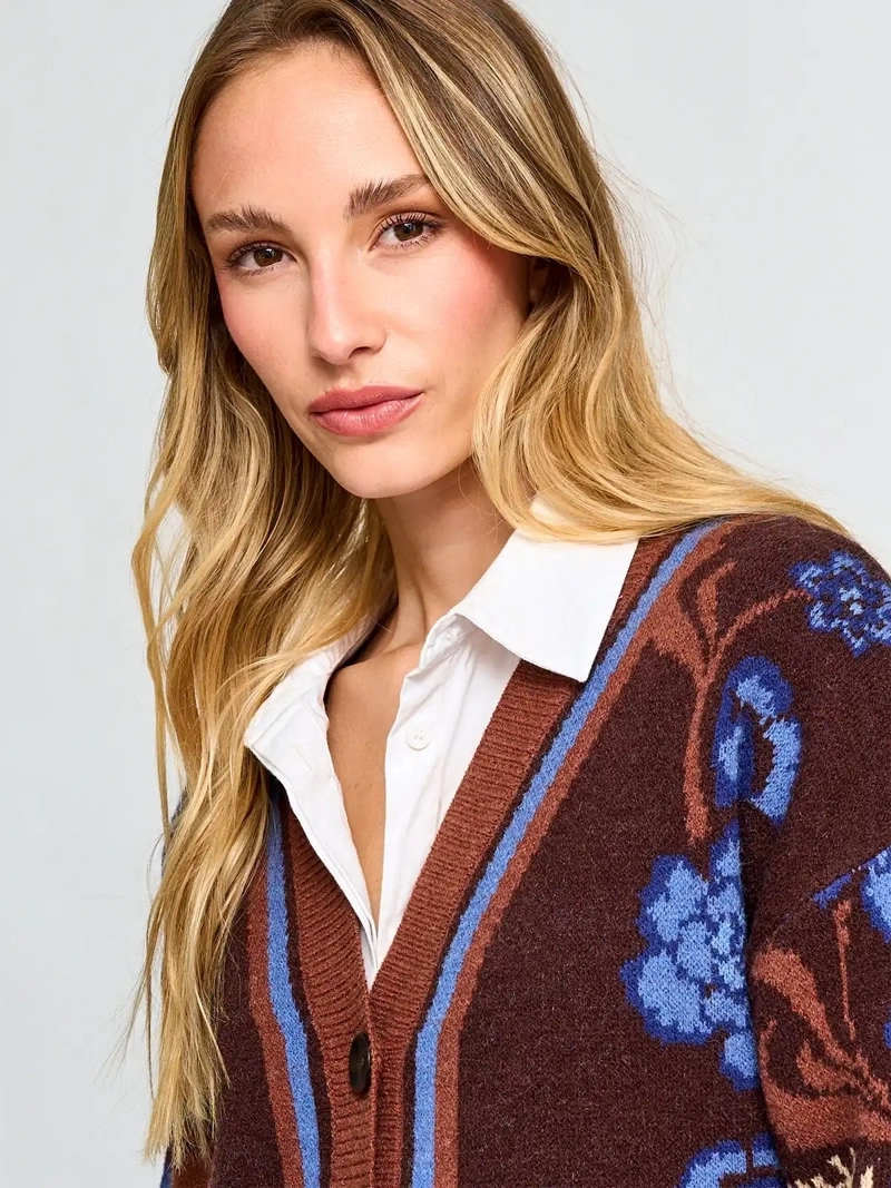 CARDIGAN MUJER TATIENNE FLORES - 3