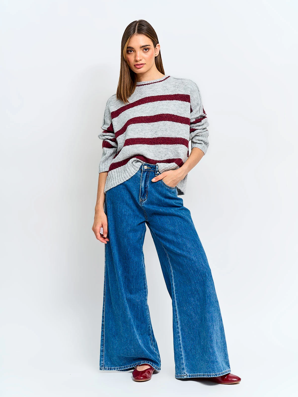 SWEATER MUJER INDEX MANGA LARGA - 4
