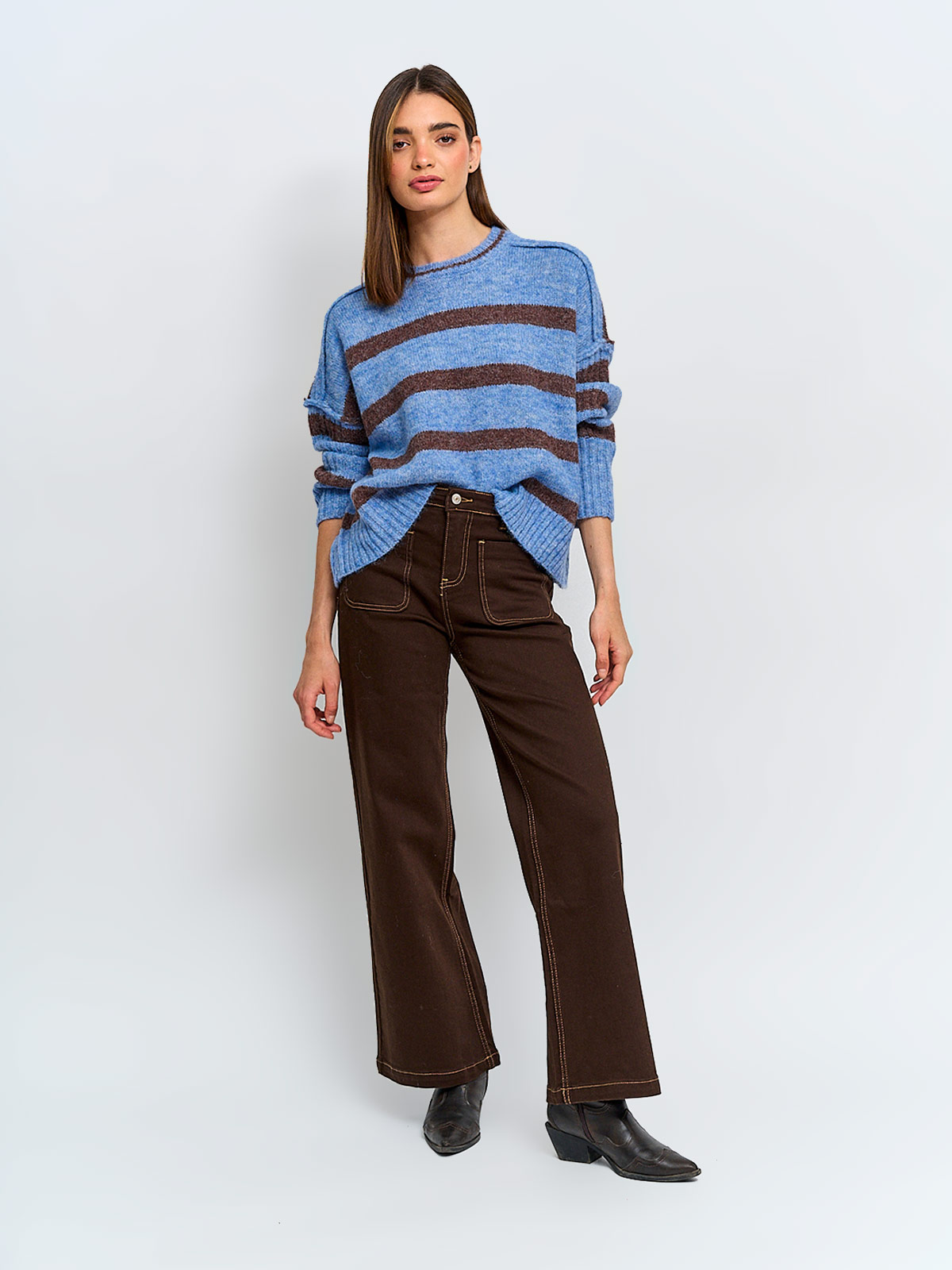 SWEATER MUJER INDEX MANGA LARGA - 4