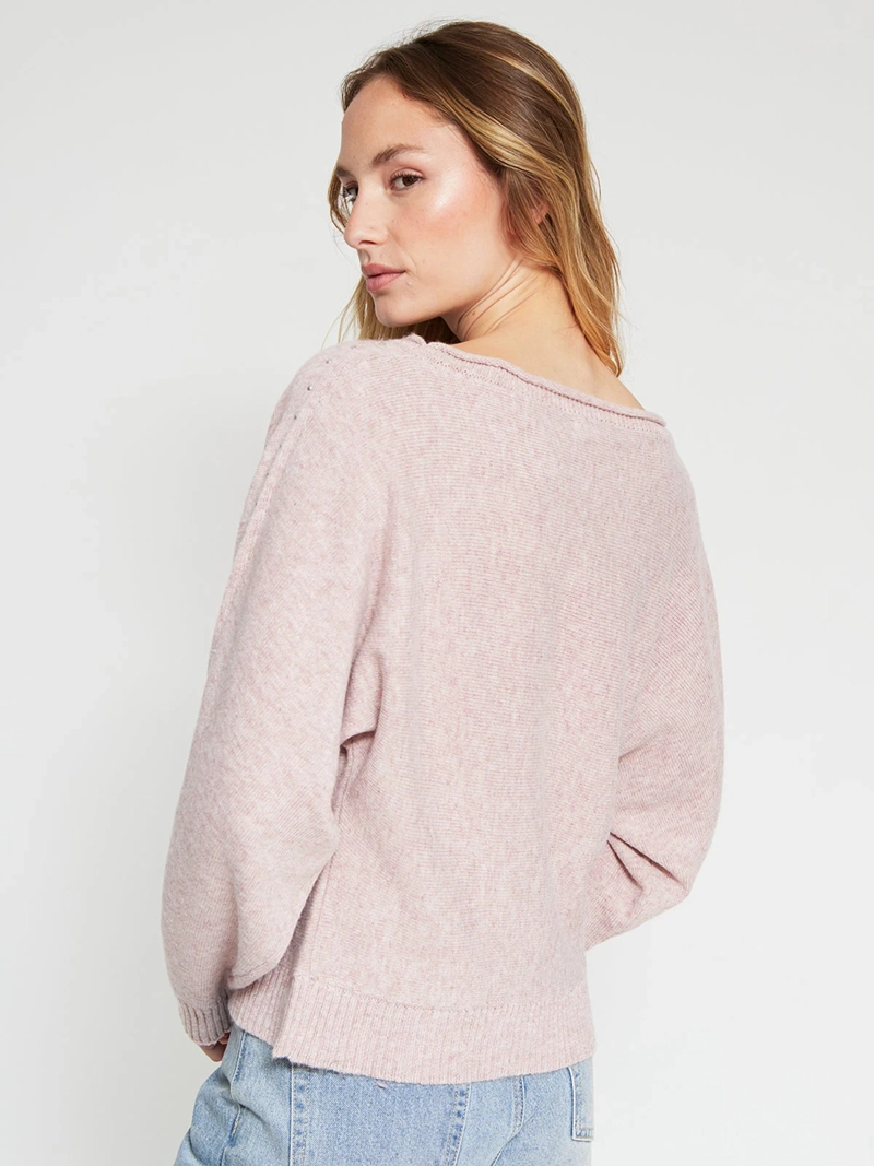 SWEATER MUJER INDEX MANGA LARGA TACHAS - 2