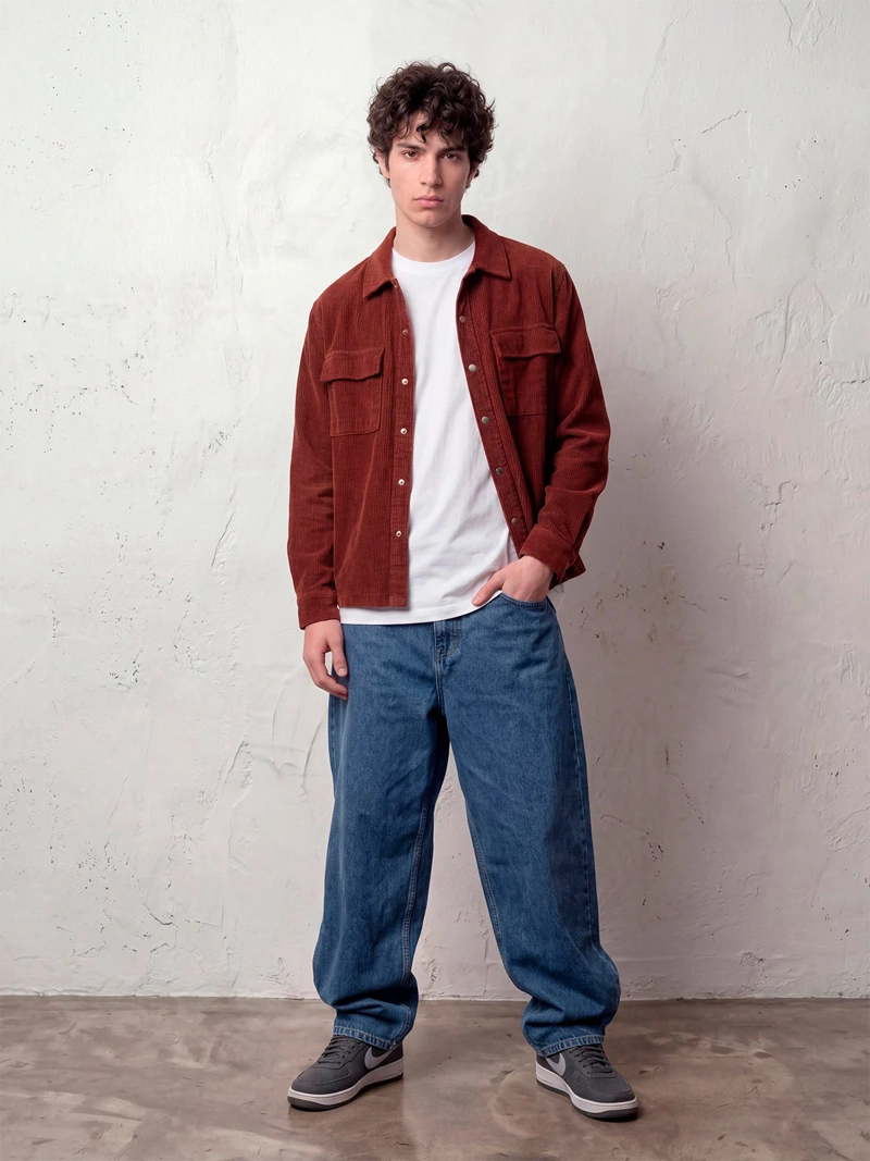 SOBRECAMISA HOMBRE INDEX COTELÉ MANGA LARGA - 3