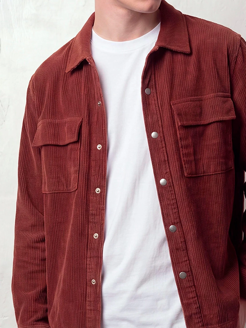 SOBRECAMISA HOMBRE INDEX COTELÉ MANGA LARGA - 4