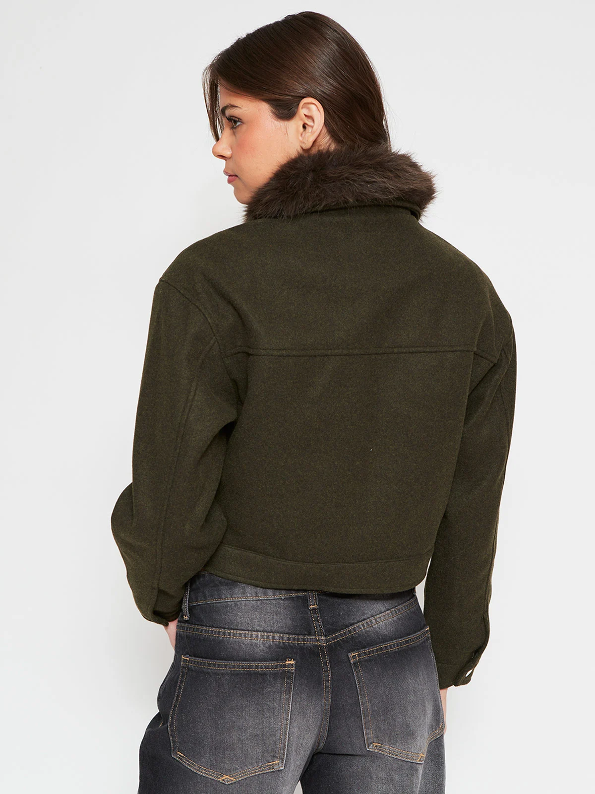 CHAQUETA MUJER INDEX CORTA CUELLO PIEL - 2