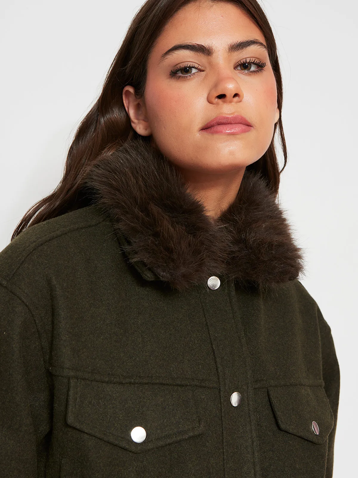 CHAQUETA MUJER INDEX CORTA CUELLO PIEL - 3