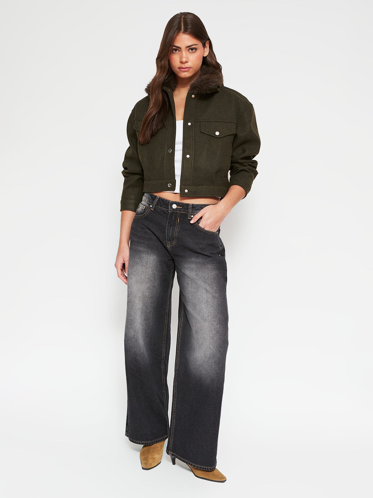 CHAQUETA MUJER INDEX CORTA CUELLO PIEL - 4